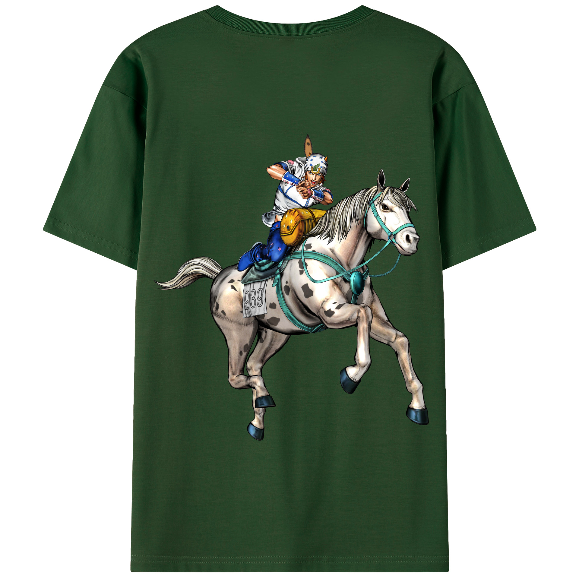 （画像用） ジョジョの奇妙な冒険 ジョナサン?ジョースター JoJo's Bizarre Adventure Jonathan Joestar 綿100％半袖Tシャツ（背面プリント）